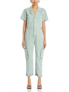 Pistola lightweight denim jumpsuit in Aloe Size S